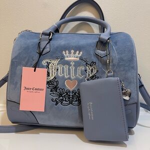 Juicy Couture Heritage Satchel Slate Blue